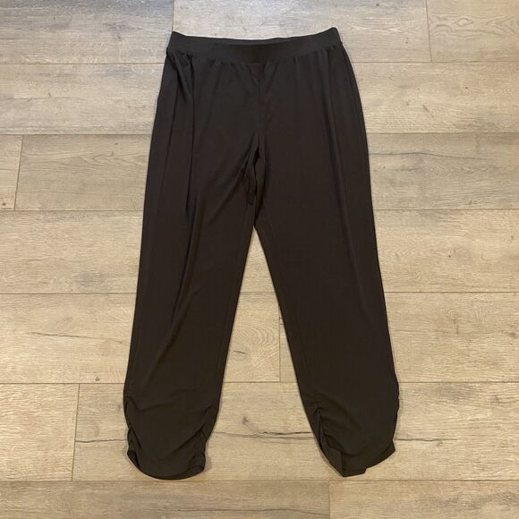 Chico's Pull On Slinky Pants ~ Sz 1 or Sz 8 ~ Brown ~ High Rise ~ 28" Inseam - Picture 1 of 3